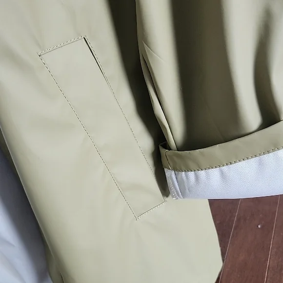 Only Women's Khaki Hooded Raincoat - Picture 4 of 4